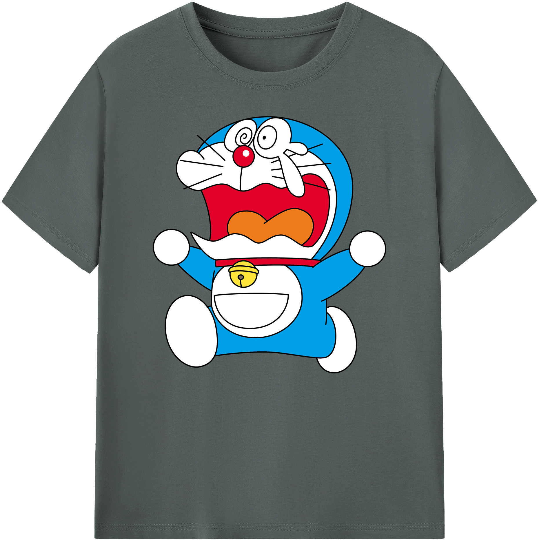 （画像用） ドラえもん Doraemon 綿100％ メンズ半袖Tシャツ｜肌触りやわらか＆通気性